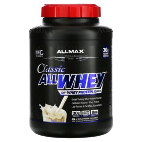 ALLMAX Classic AllWhey 100% Whey Protein Vanilla 5 lbs (2.27 kg) 665553225173