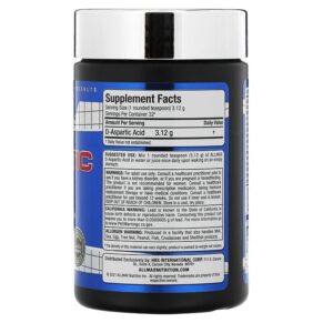 ALLMAX D-Aspartic Acid 3.53 oz (100 g) 665553202112