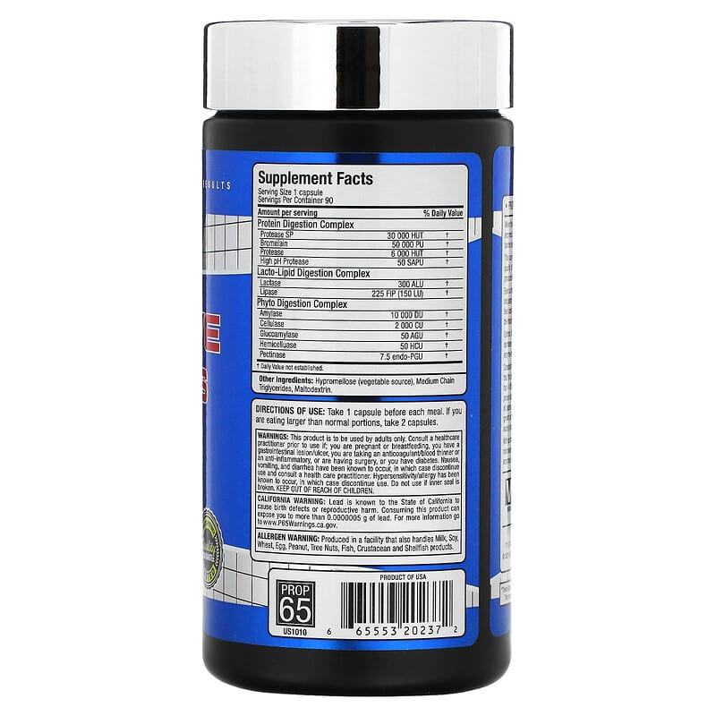 ALLMAX Digestive Enzymes 90 Capsules 8 Thành phần vi chất ALLMAX Digestive Enzymes 90 viên 665553202372