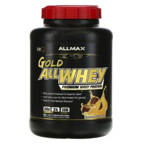 ALLMAX Gold AllWhey 100% Premium Whey Protein Chocolate Peanut Butter 5 lbs. (2.27 kg) 665553223773