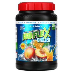 ALLMAX Isoflex Chiller Whey Protein Isolate Citrus Peach Sensation 2 lbs (907 g) 665553202297