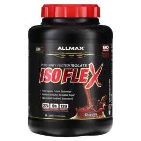 ALLMAX Isoflex Pure Whey Protein Isolate Chocolate 5 lbs (2.27 kg) 665553121154
