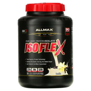 ALLMAX Isoflex Pure Whey Protein Isolate Vanilla 5 lbs (2.27 kg) 665553121253