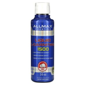 ALLMAX Liquid L-Carnitine 1500 Fruit Punch 16 oz (473 ml) 665553228273
