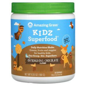 Amazing Grass Kidz Superfood Outrageous Chocolate 6.35 oz (180 g) 829835543731