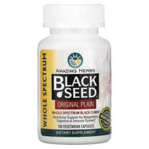 Amazing Herbs Black Seed Original Plain 100 viên 665231021004