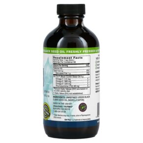 Amazing Herbs Premium Black Seed 100% Pure Cold-Pressed Black Cumin Seed Oil 8 fl oz (240 ml) 665231120080