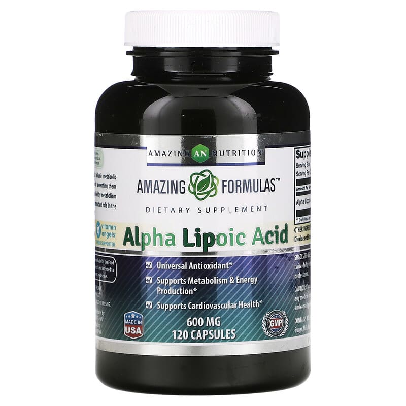 Amazing Nutrition Alpha Lipoic Acid 600 mg 120 Capsules 1 Amazing Nutrition Alpha Lipoic Acid 600 mg 120 viên 810180021265