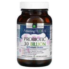 Amazing Nutrition Amazing Flora Probiotic 30 Billion CFU 60 viên 810180024112