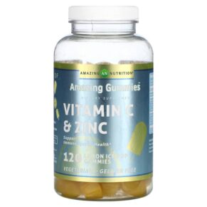 Amazing Nutrition Amazing Vitamin C & Zinc Lemon Ice Pop 120 viên 810180026413