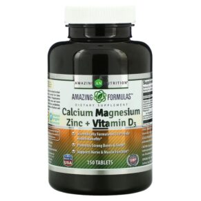 Amazing Nutrition Calcium Magnesium Zinc + Vitamin D3 150 viên 819209027868