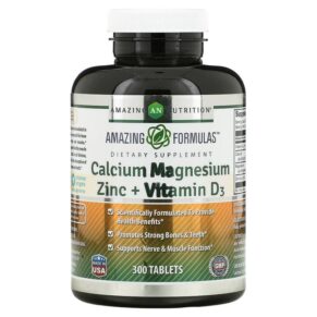 Amazing Nutrition Calcium Magnesium Zinc + Vitamin D3 300 viên 810180029315