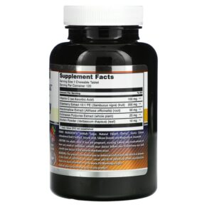 Amazing Nutrition Elderberry Complex Berry 120 Chewable Tablets 819209028902