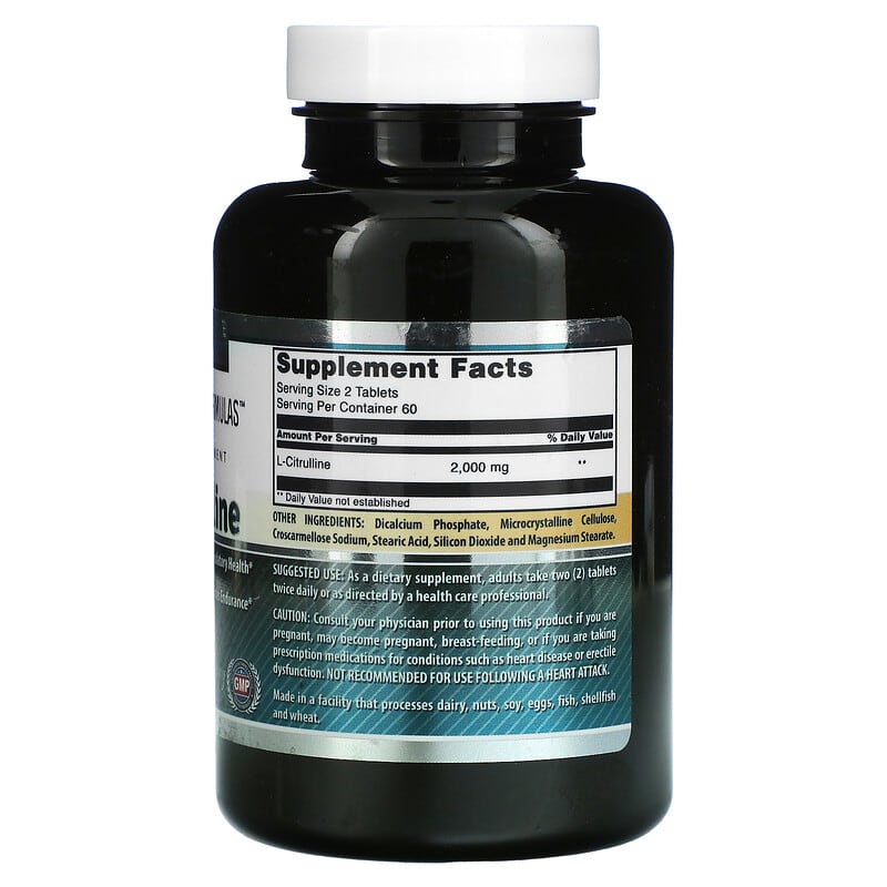 Amazing Nutrition L-Citrulline 1.000 mg 120 Tablets 8 Thành phần vi chất Amazing Nutrition L-Citrulline 1.000 mg 120 viên 810180029995