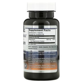 Amazing Nutrition Magnesium Oxide 500 mg 90 Capsules 810180025812