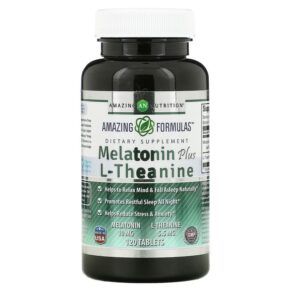 Amazing Nutrition Melatonin Plus L-Theanine 10 mg 120 viên 810180027854