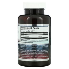 Amazing Nutrition Micronized DHEA 25 mg 180 Veggie Capsules 810180022507