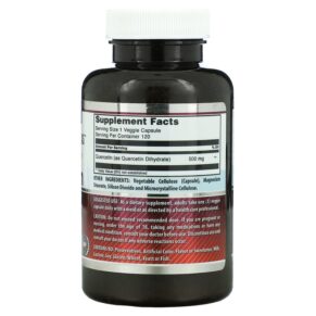 Amazing Nutrition Quercetin 500 mg 120 Veggie Capsules 810180022187