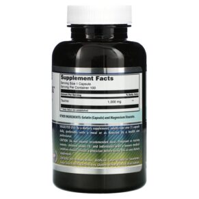 Amazing Nutrition Taurine 1.000 mg 100 Capsules 810180020886