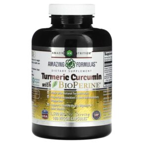 Amazing Nutrition Turmeric Curcumin + BioPerine 750 mg 180 viên 810180029230