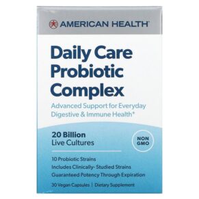 American Health Daily Care Probiotic Complex 20 Billion CFU 30 viên 076630300803
