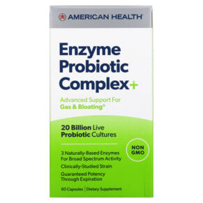American Health Enzyme Probiotic Complex+ 20 Billion CFU 60 viên 076630300858