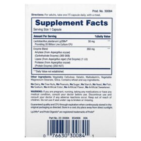 American Health Enzyme Probiotic Complex+ 30 Capsules 076630300841