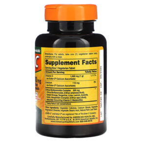 American Health Ester-C 1.000 mg 90 Vegetarian Tablets 076630169813