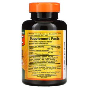 American Health Ester-C with Citrus Bioflavonoids 500 mg 225 Vegetarian Tablets 076630169745