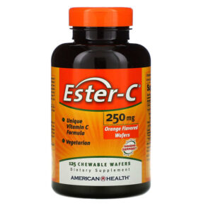 American Health Ester-C Orange 250 mg 125 bánh 076630170727
