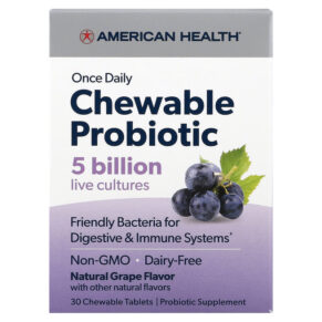 American Health Once Daily Probiotic Natural Grape 5 Billion CFU 30 viên 076630300568