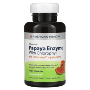 American Health Papaya Enzyme + Chlorophyll 250 viên 076630503044