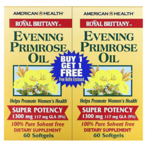 American Health Royal Brittany Evening Primrose Oil 1.300 mg 2 Bottles 60 viên 076630032315