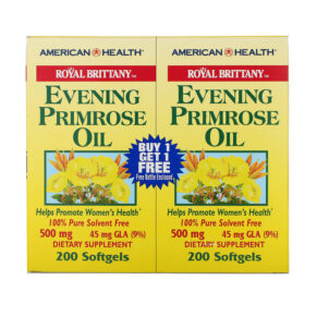 American Health Royal Brittany Evening Primrose Oil 500 mg 2 Bottles 200 viên 076630036344