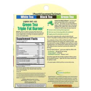 Applied Nutrition Green Tea Triple Fat Burner 30 Liquid Softgels 710363568450