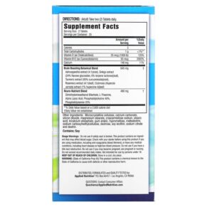 Applied Nutrition Healthy Brain All-Day Focus 50 Tablets 710363575946