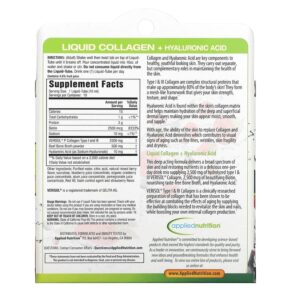 Applied Nutrition Liquid Collagen + Hyaluronic Acid 10 Liquid-Tubes 3.35 fl oz (100 ml) 710363592608