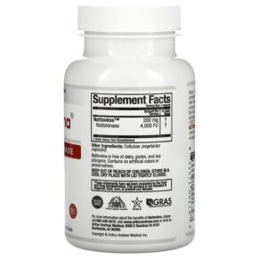 Arthur Andrew Medical Nattovena Pure Nattokinase 200 mg 90 Capsules 855571001747