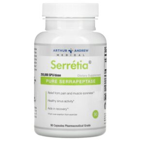 Arthur Andrew Medical Serretia Pure Serrapeptase 125.000 SPU 90 viên 855571001594