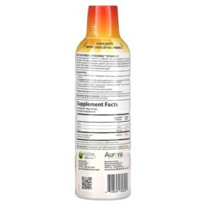 Aurora Nutrascience Mega-Liposomal Vitamin C Organic Fruit 3.000 mg 16 fl oz (480 ml) 628504648001