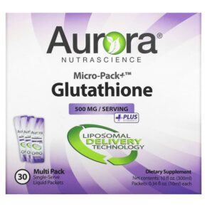 Aurora Nutrascience Micro-Pack+ Glutathione 500 mg 30 gói 0.34 fl oz (10 ml) 628504648209