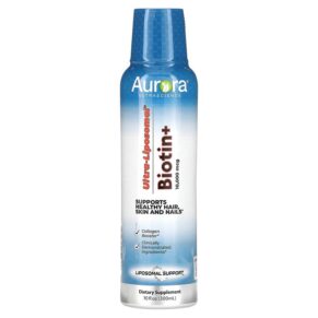 Aurora Nutrascience Ultra-Liposomal Biotin+ 10.000 mcg 10 fl oz (300 ml) 628504648360
