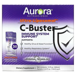 Aurora Nutrascience Ultra-Liposomal C-Buster 30 gói 0.34 fl oz (10 ml) 628504648353