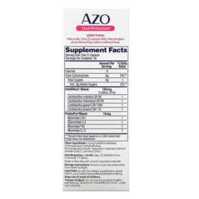 Azo Dual Protection Urinary + Vaginal Support 30 Once Daily Capsules 787651760285
