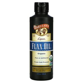 Barlean's Organic Lignan Flax Oil 12 fl oz (355 ml) 705875000055