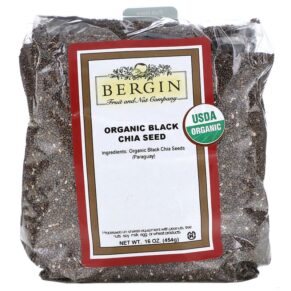Bergin Fruit & Nut Company Organic Black Chia Seed 16 oz (454 g) 020526081093