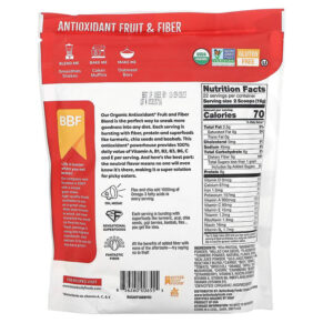 BetterBody Foods Organic Antioxidant Fruit & Fiber with Turmeric 12.7 oz (360 g) 856260006555