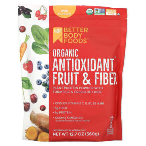 BetterBody Foods Organic Antioxidant Fruit & Fiber + Turmeric 12.7 oz (360 g) 856260006555