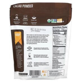 BetterBody Foods Organic Cacao Powder 1 lb (454 g) 897922002928