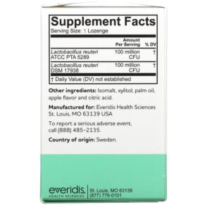 BioGaia Kids Prodentis For Gums And Teeth Apple 30 Lozenges 3 BioGaia Kids Prodentis For Gums And Teeth Apple 30 Lozenges 602359460384